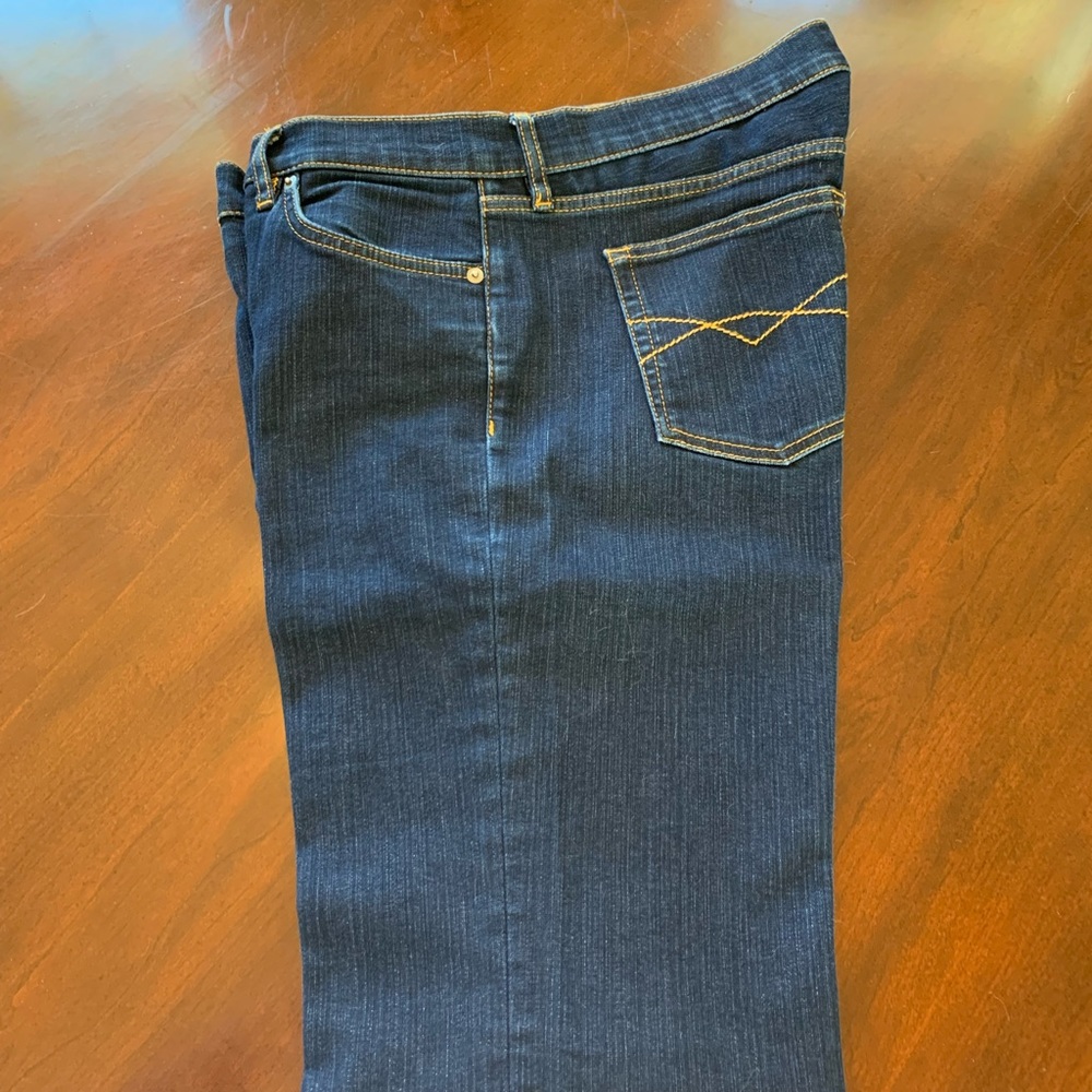 Great Plains Denim. Gorgeous dark denim. Soft and comfy. UK size 14